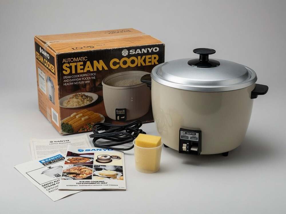 Sanyo Automatic Steam Cooker Model EC23 – Vintage 10-Cup (Never Used!)